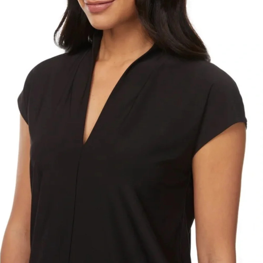 Buffalo Ladies' V-Neck Short Sleeve Blouse - Picture 4 of 15